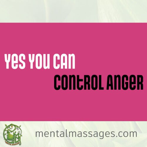 Yes you can CONTROL YOUR ANGER (Without Birds Sounds)